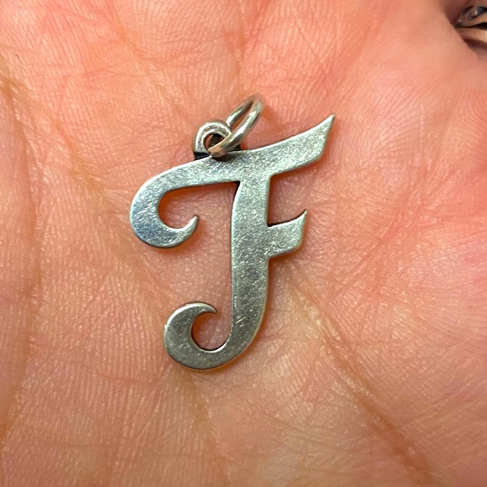 James Avery large F letter charm